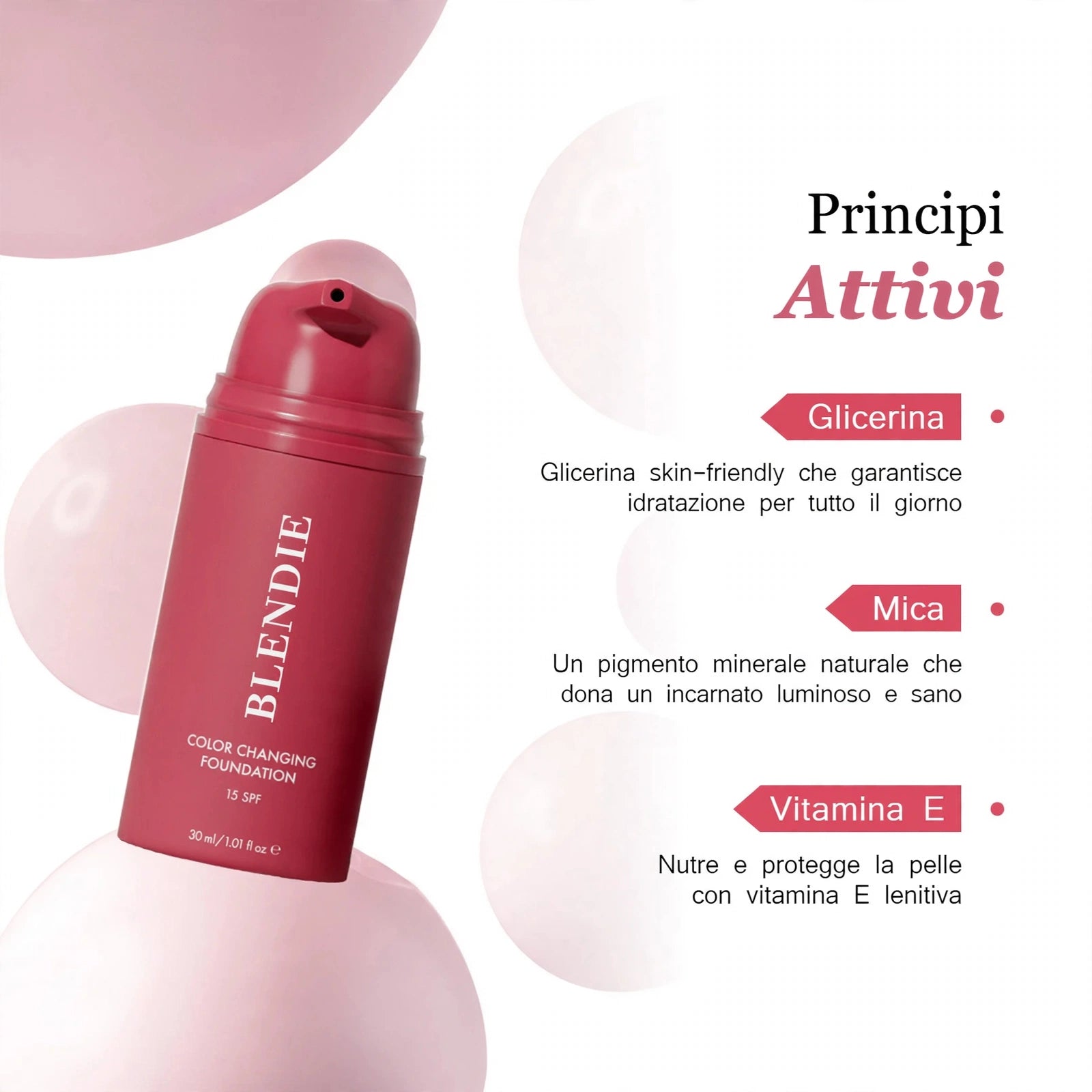 Blendie – Fondotinta Color Changing SPF 15